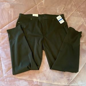 NWT Style & Co Knit Leggings - Olive Green, PXL